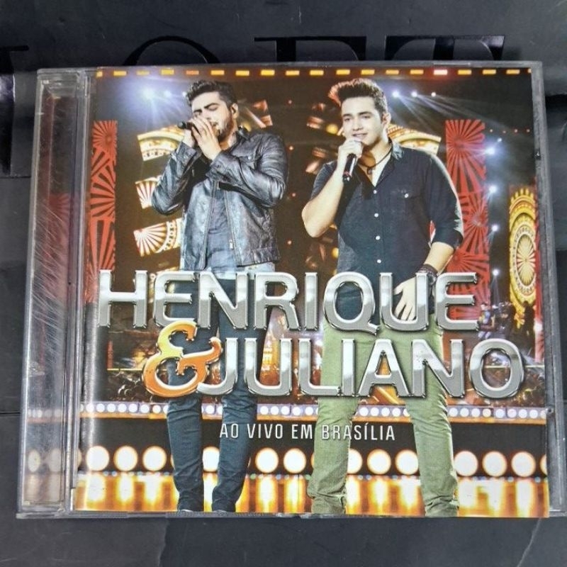 CD- HENRIQUE & JULIANO =AO VIVO EM BRASÍLIA ( USADO) LEIA A DESCRIÇÃO