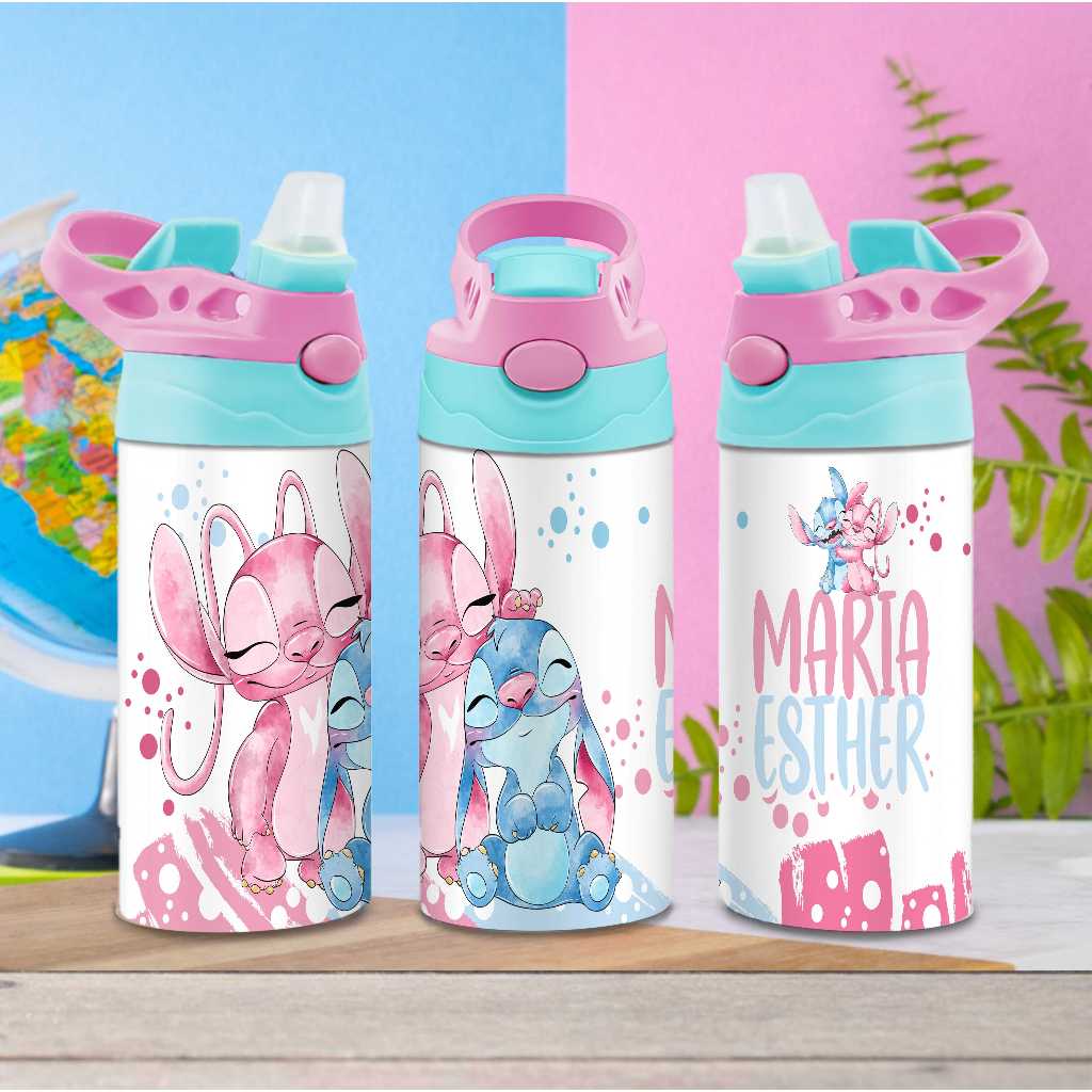 Squeeze Garrafinha Personalizada Com Bico de Silicone Mole Ideal para Crianças/Volta as aulas