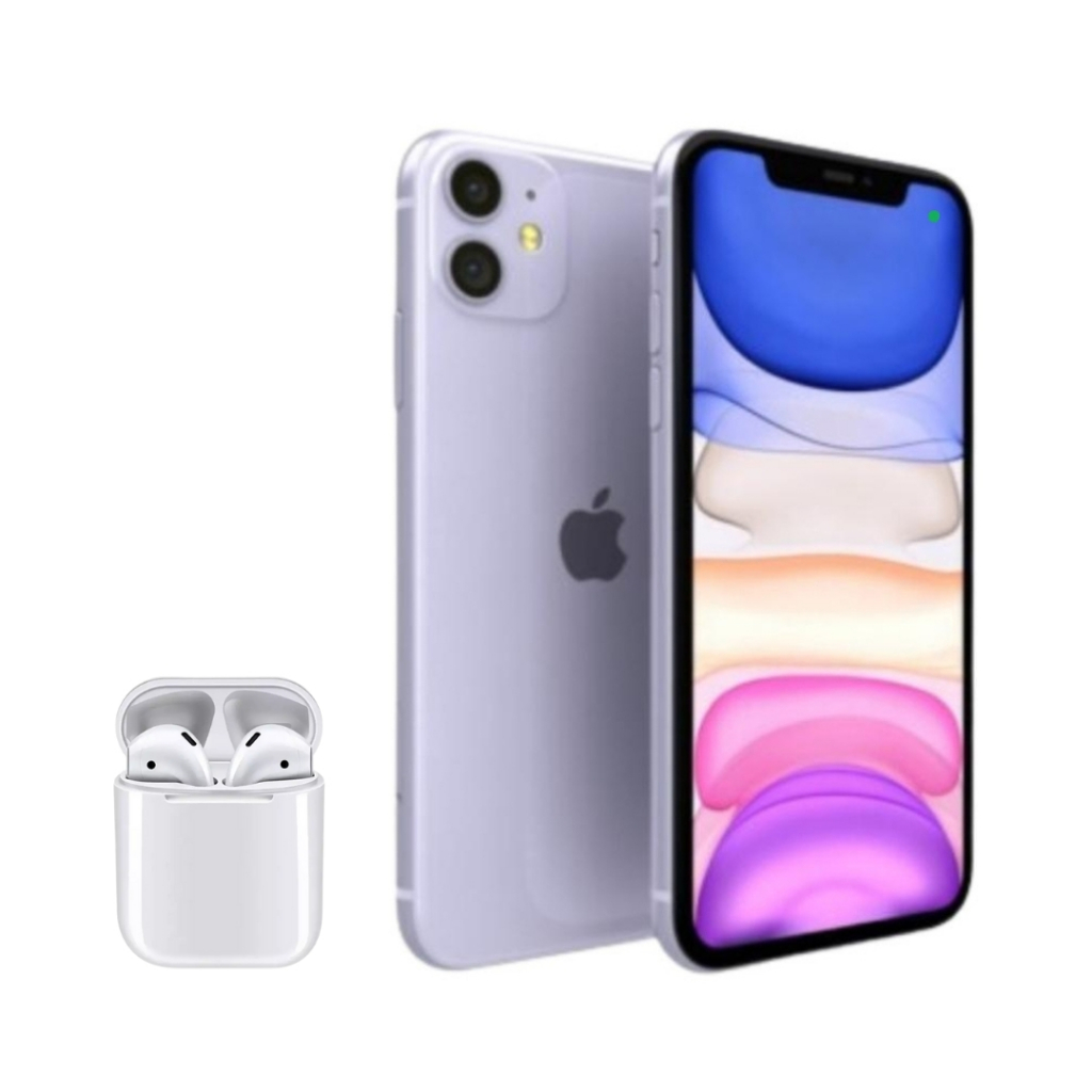 Vitrine Apple Iphone 11 Lilas 128gb + Fone Bluetooth