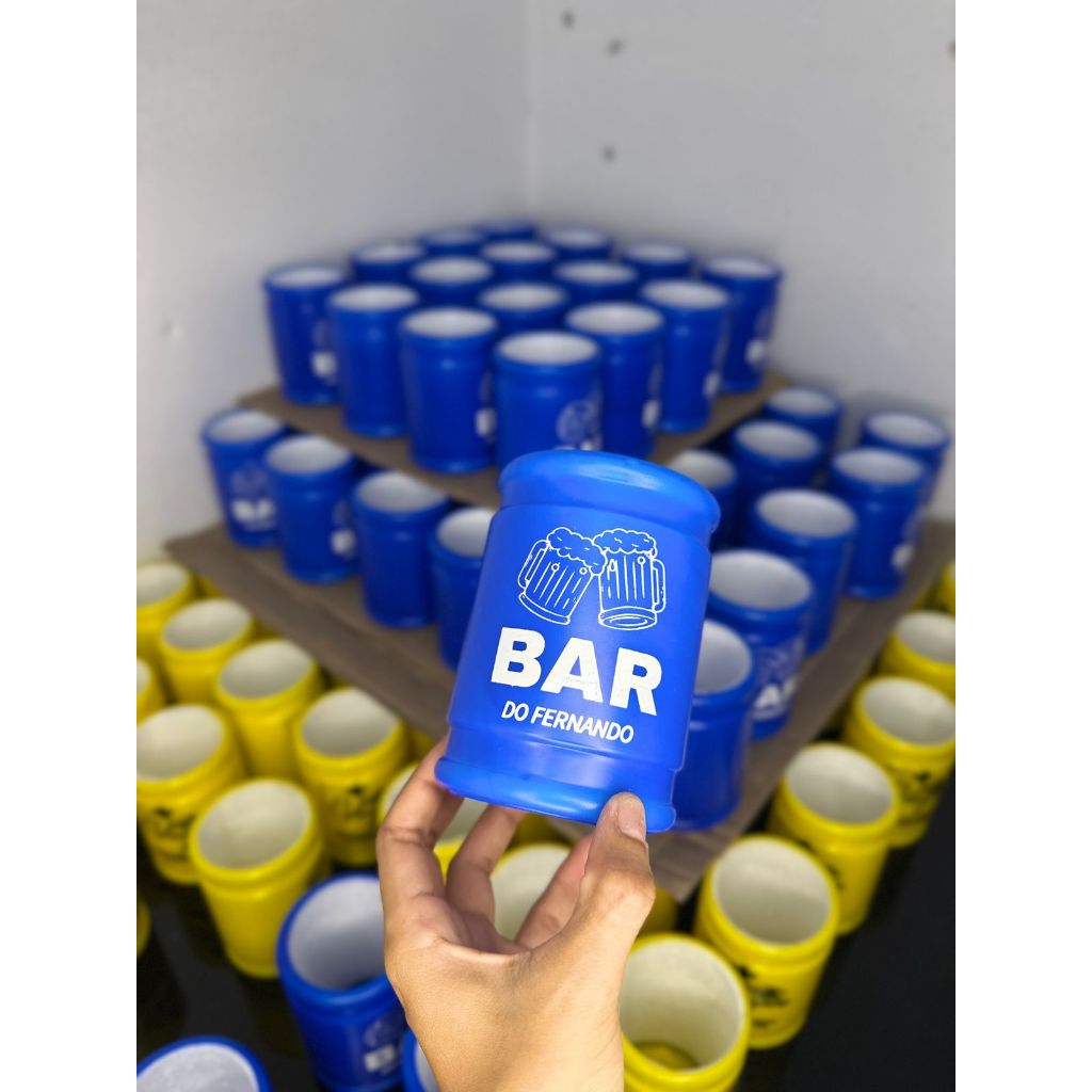Kit 100 unidades Porta Latinha Personalizado com sua arte - 350 ML (ARTE COLORIDA)
