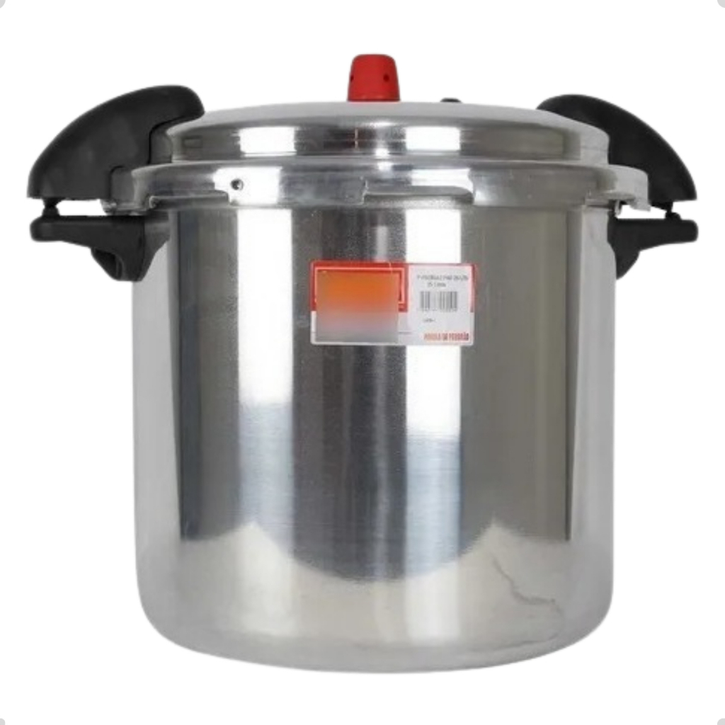 Panela de Pressão Industrial 25L Eirilar Alumínio  Alta Capacidade Restaurante