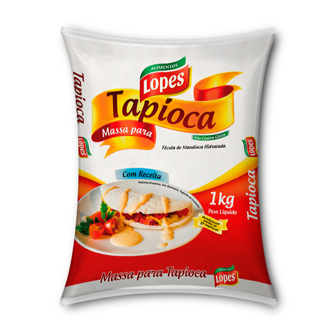 Tapioca Lopes Massa Pronta 1kg | Fécula de Mandioca em Oferta na Shopee
