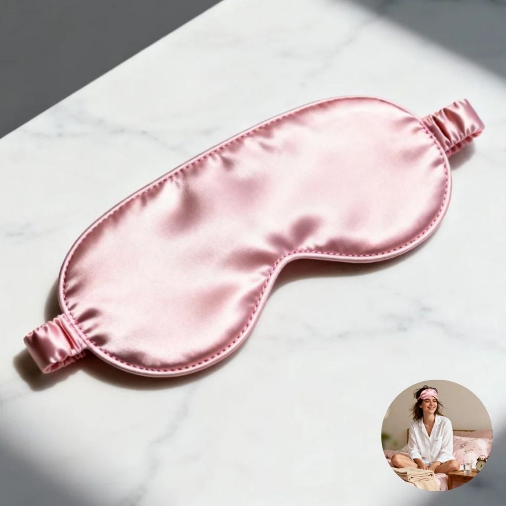 Mascara Tapa Olho de Cetim para Dormir / Mascara de Dormir / Máscara Confortável com Diversas Cores