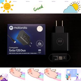Carregador Turbo USB-C 125W - Carregamento Rápido e Design Compacto para Moto G em Oferta na Shopee