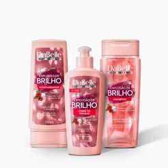 Kit Básico Explosão de Brilho Dabelle Hair - 3 Produtos