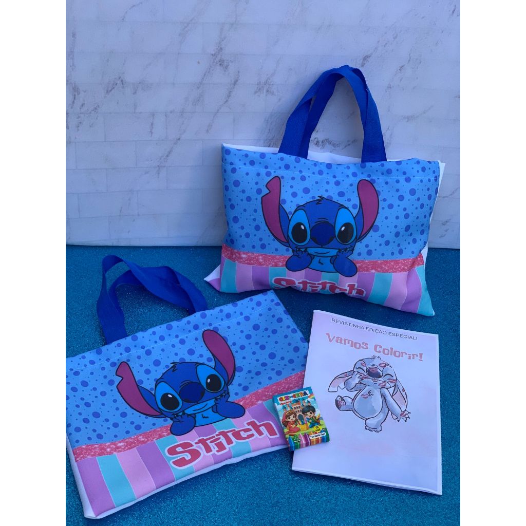 Sacolinha Eco Bag + Revistinha p/ colorir Personalizada  Qualquer tema  Festa Aniversário Lembrancinha Saquinho Infantil