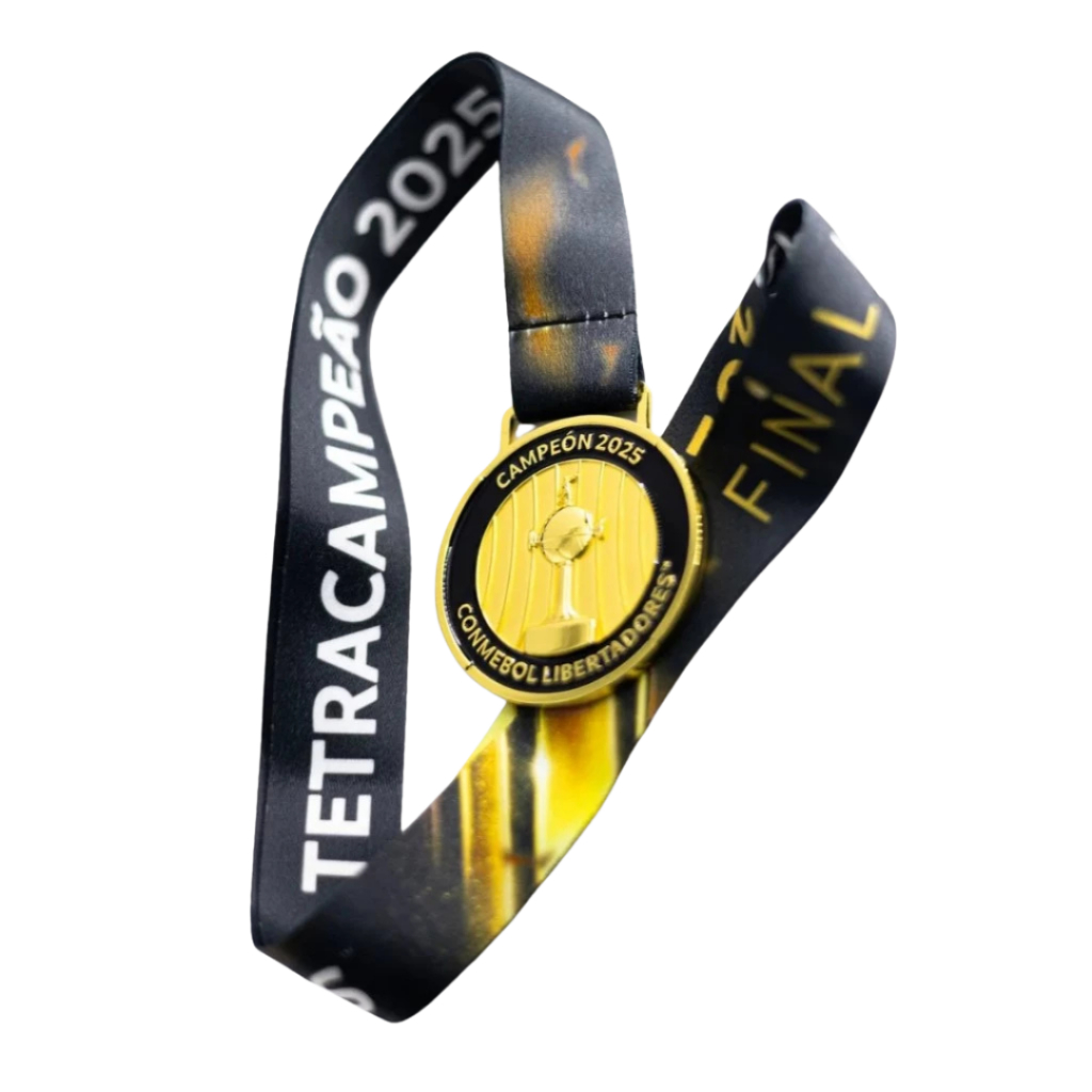 Medalha Flamengo Conmebol Libertadores CAMPÉON 2025 em Oferta na Shopee