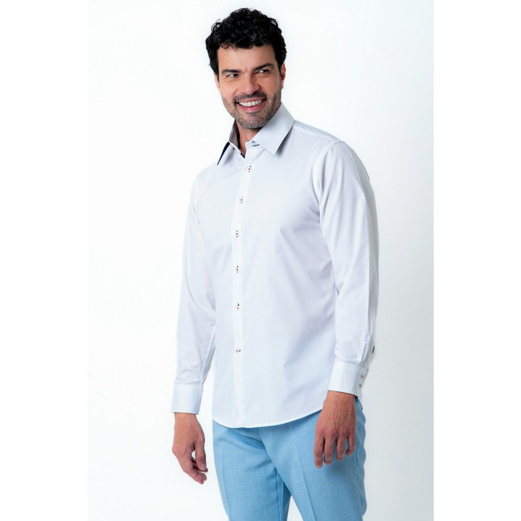 Camisa Social Masculina Prima Collezione em Oferta na Shopee