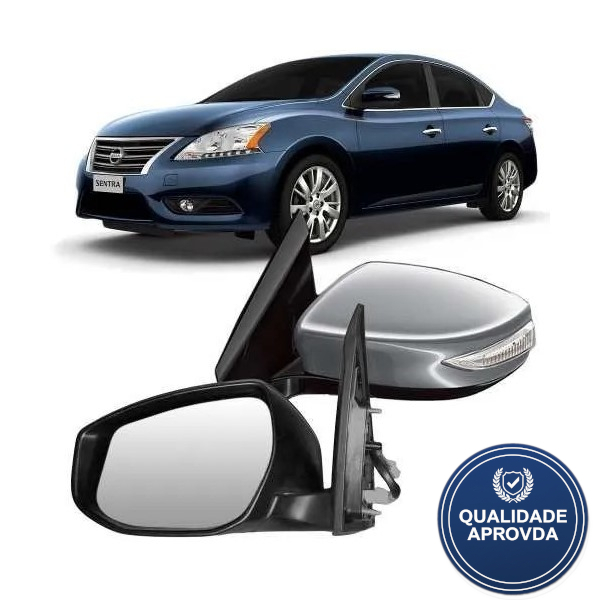 Retrovisor Sentra 2014 A 2016 Eletrico C/pisca Primer