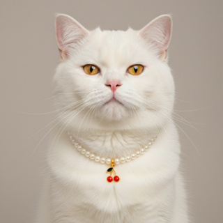 Colar Pet Pérolas Luxo com Pingente de Cereja Acessório para Cachorro e Gato | Mel & Bob em Oferta na Shopee