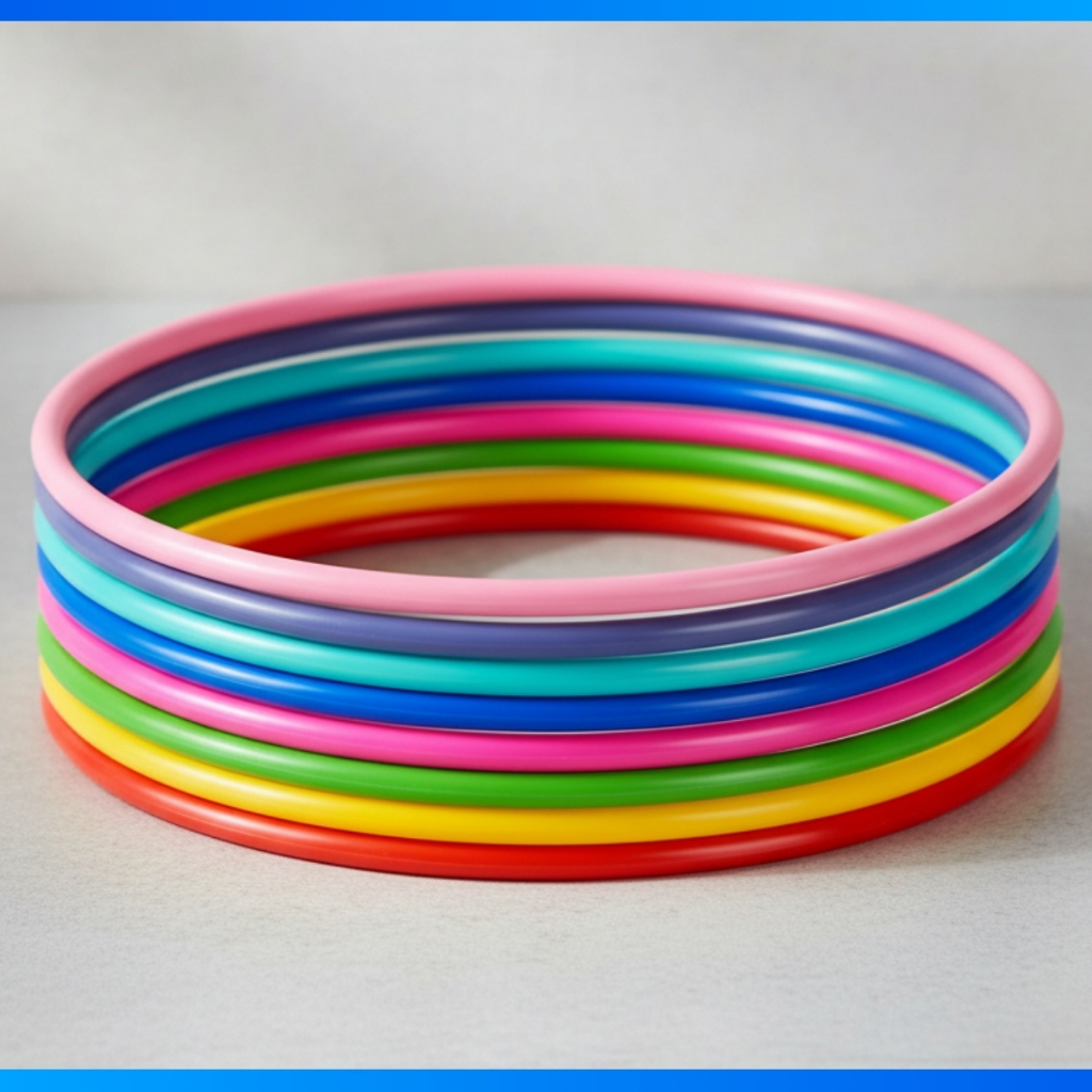 Kit 1 à 4 Bambolês Coloridos Infantil e Adulto Tamanhos 90/75/65/50 cm Divertido e Ideal para Exercícios e Brincadeiras · foto 2