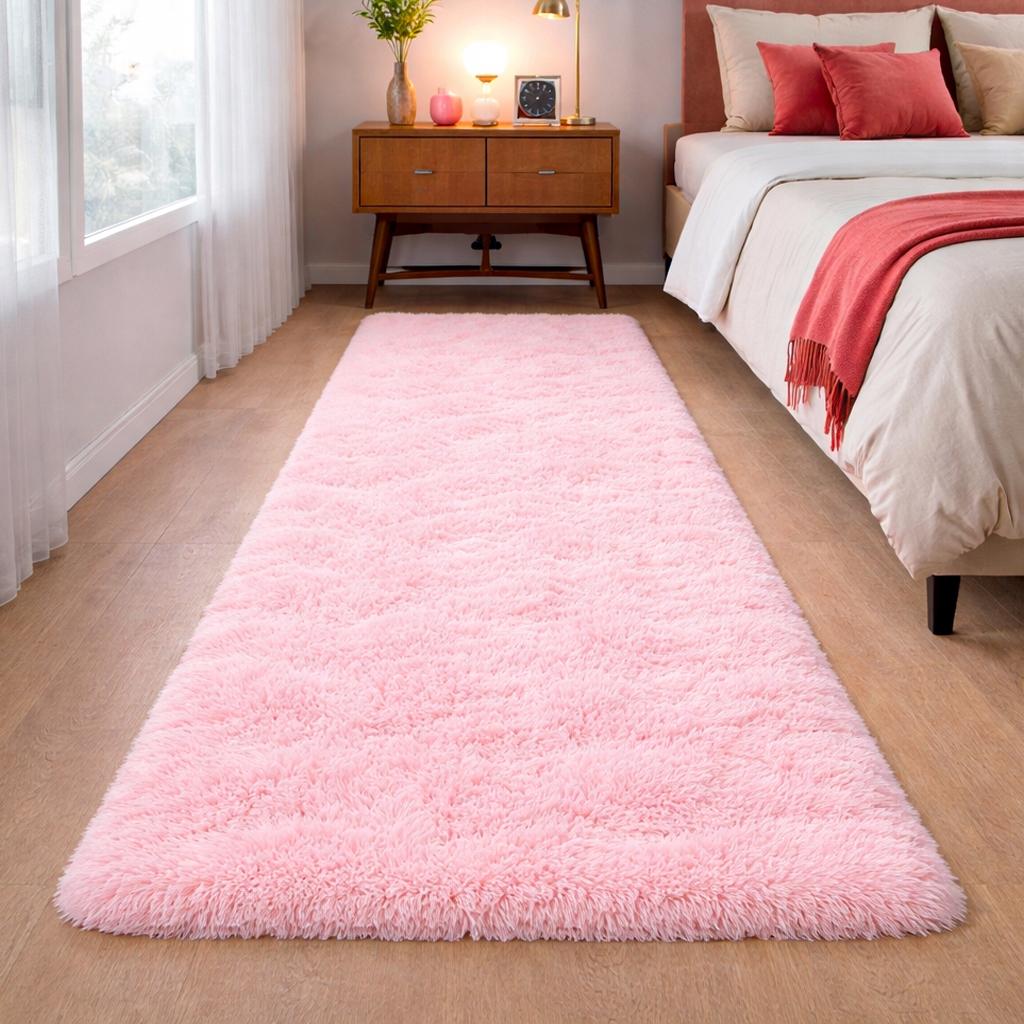 Tapete Passadeira Corredor Quarto Sala Felpudo Várias Cores