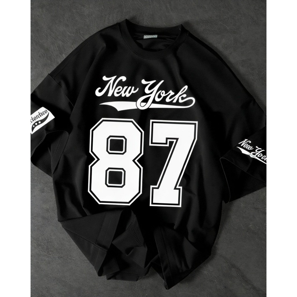 Camiseta New York 87 Adulto e Infantil Algodão Premium Estilo Streetwear Confortável Envio Imediato