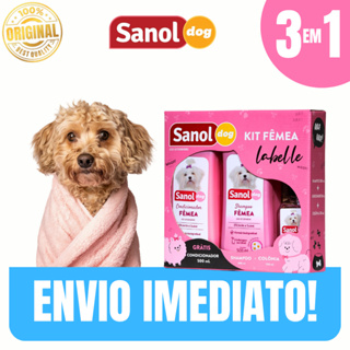 Shampoo para cachorros + condicionador e Colônia Kit banho 3 em 1 completo - Envio Imediato em Oferta na Shopee
