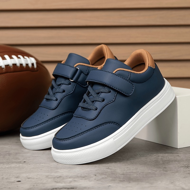 Tenis Infantil Merks Couro Velcro Leve e Macio Alto Conforto