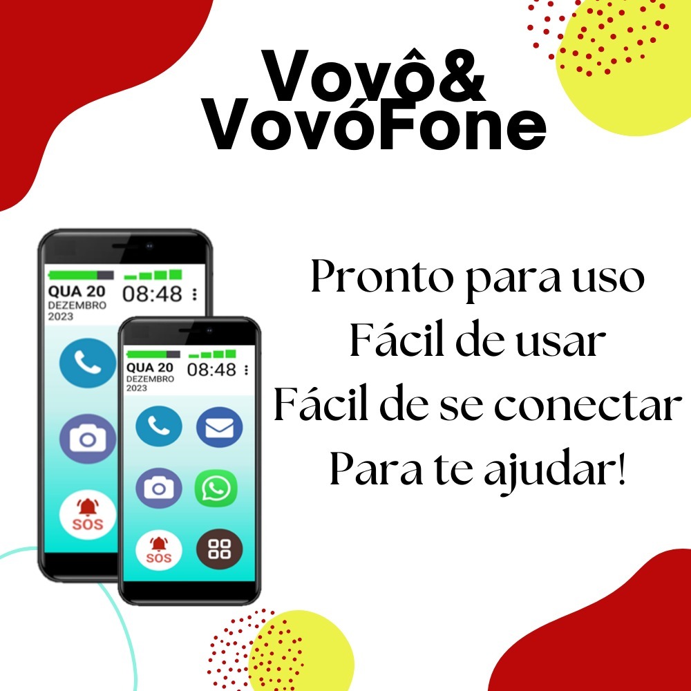 CELULAR  VOVÔ&VOVÓFONE BOTÃO SOS ZAP 32G BOTÃO SOS ZAP