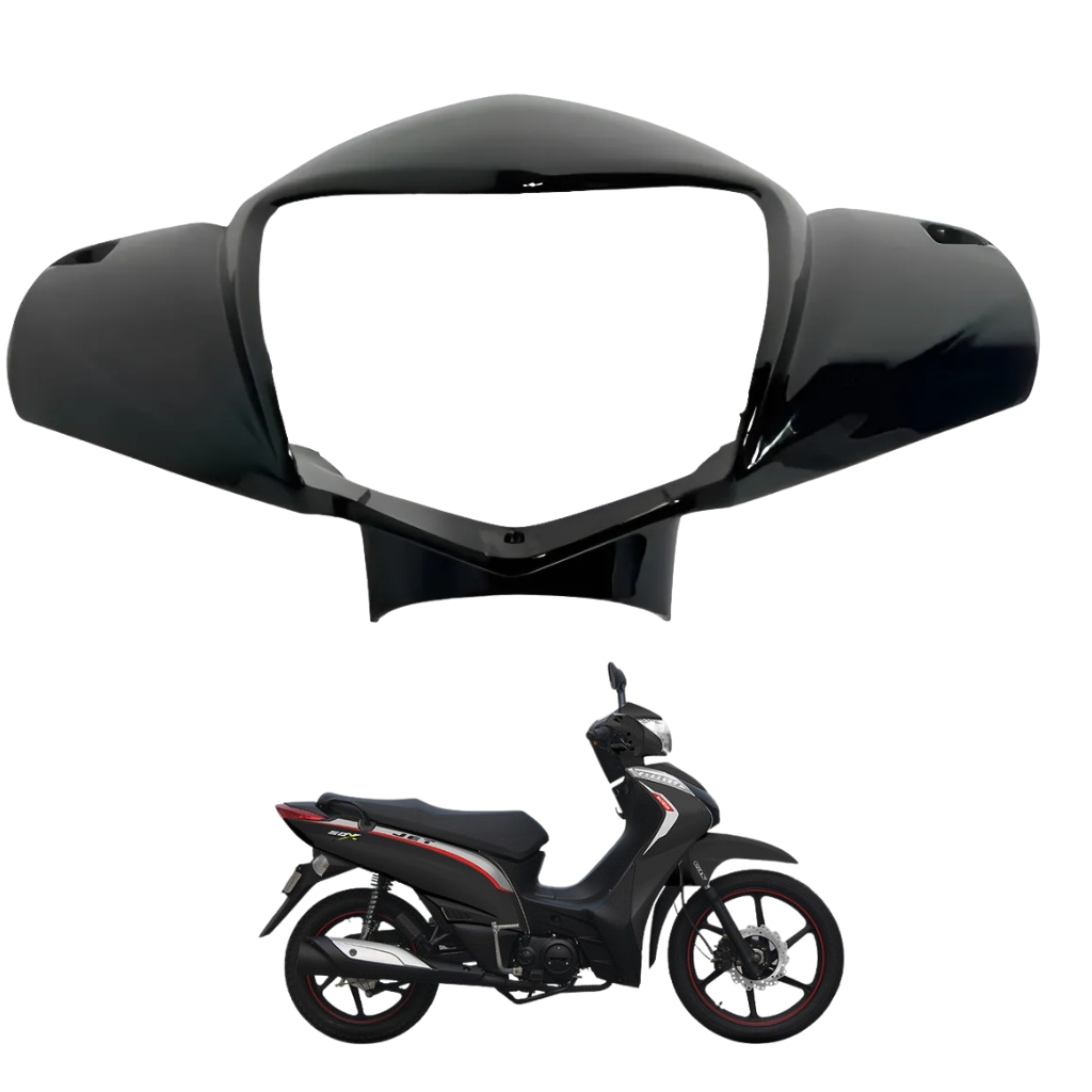 Carenagem Farol Preto Shineray Jet 50cc / 125cc
