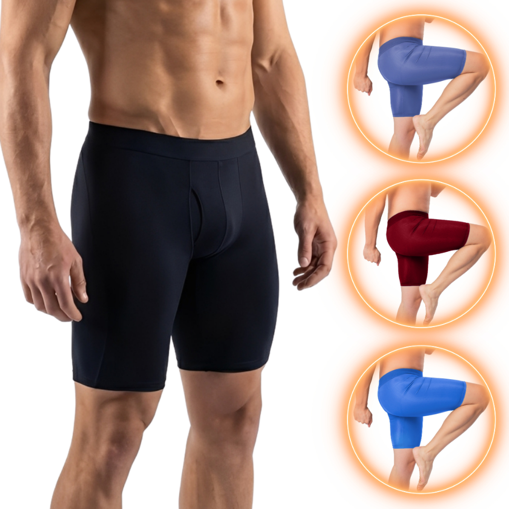 Bermuda Térmica Atletismo Futebol Ciclismo Confortável Coxa Compressão em Oferta na Shopee