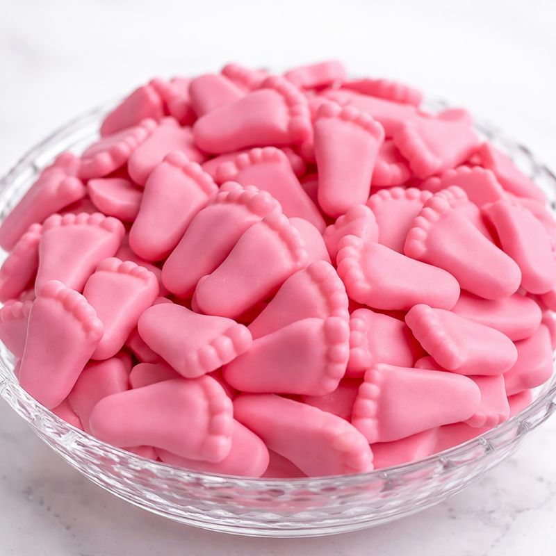 100 Mini Sabonetes Pezinho Cha Revelacao Lembrancinha 50 Par - (ESCOLHA A COR) cha de bebe