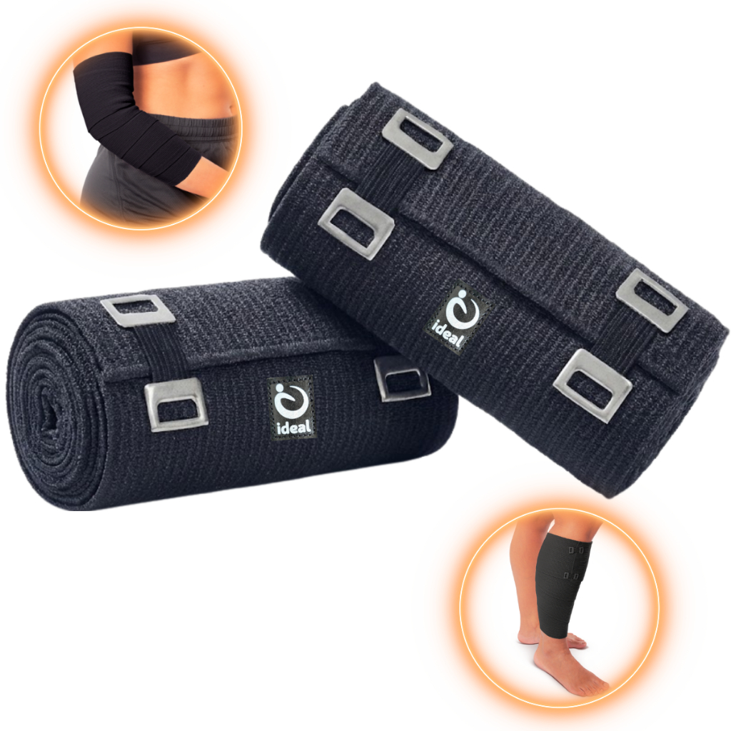 Kit 2 Atadura Elástica Compressiva Bandagem Funcional Esportiva Dor Muscular Ortopédica em Oferta na Shopee