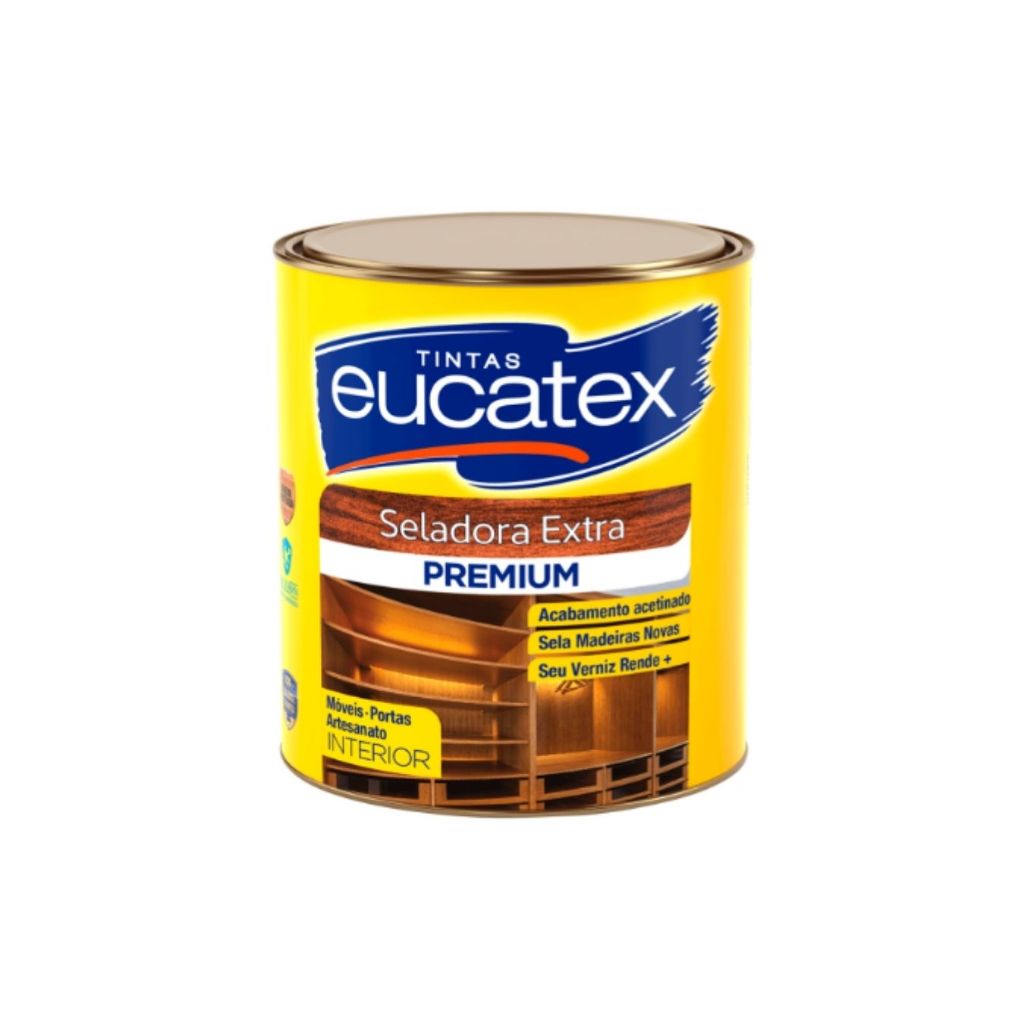 Eucatex Seladora Extra Madeira 900ml Incolor Premium em Oferta na Shopee