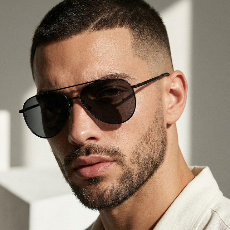 Óculos de Sol Aviador Preto Tendência Oldstyle Retrô Vintage Clássico Piloto uv400 Unissex em Oferta na Shopee