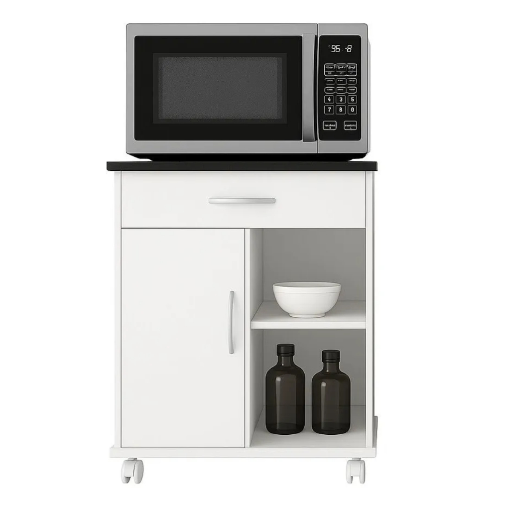 Fruteira De Cozinha Multiuso C Rodinha Base Microondas Forno