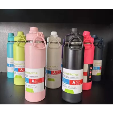 Garrafa Térmica Inox 800ml | Quente & Frio | Tampa Antivazamento e Isolamento Hermético a Vácuo em Oferta na Shopee