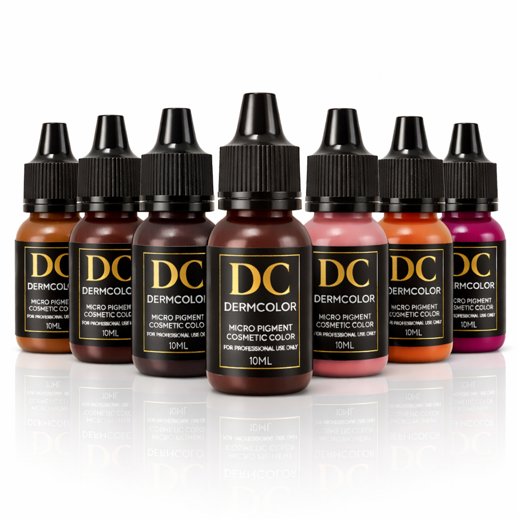 Pigmento Orgânico Profissional Derm Color para Micropigmentação Sobrancelha Microlabial Alta Fixação