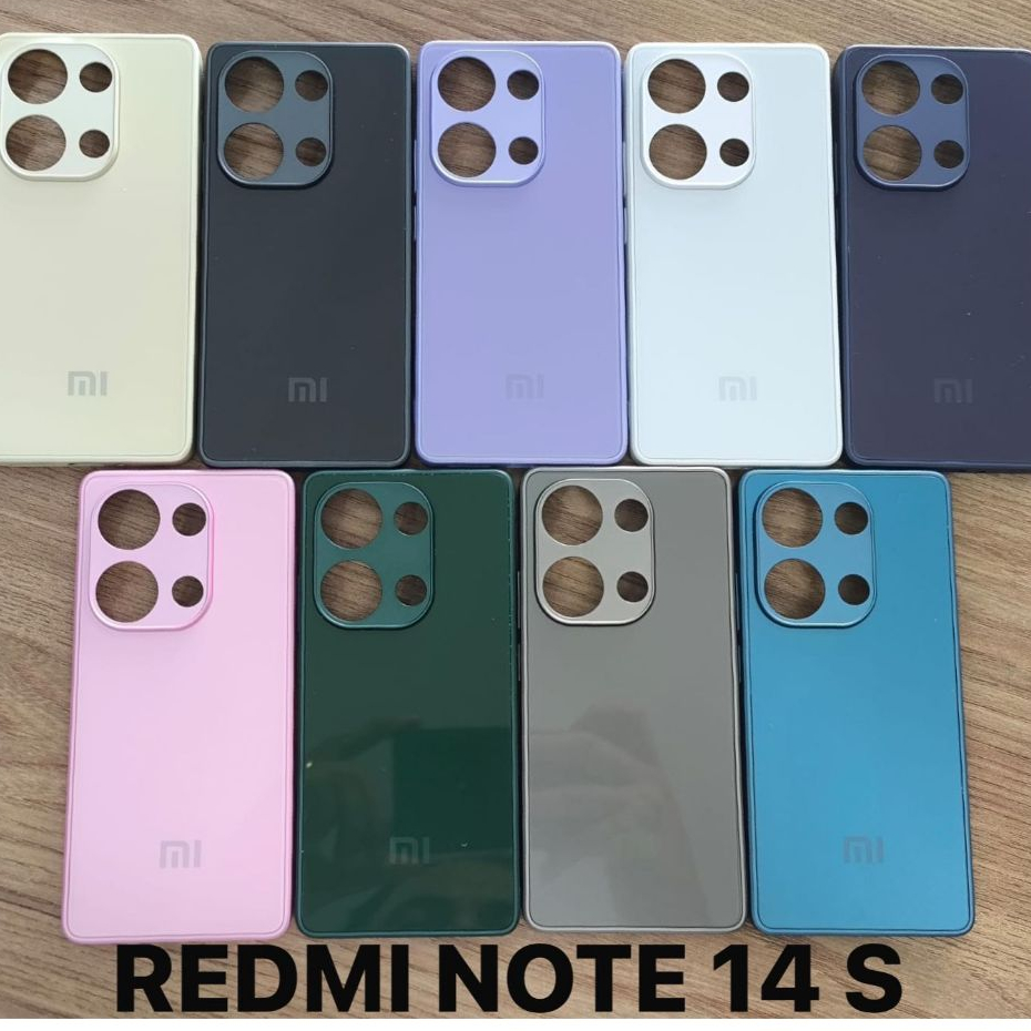 CAPA CASE CAPINHA PREMIUM XIAOMI REDMI NOTE 14S VELUDO POR DENTRO AG_GLASS PHONE CASE LUXO ELEGANTE