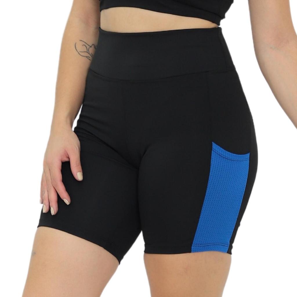 Short Fitness Feminino Cintura Alta com Bolso Lateral | Academia, Treino, Corrida, Legging | P M G GG