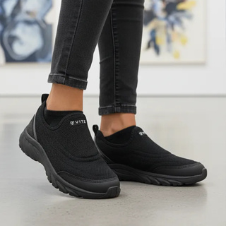 Tênis Masculino Infantil Calce Fácil Pé com Pé Preto - Super Leve Confortável em Oferta na Shopee