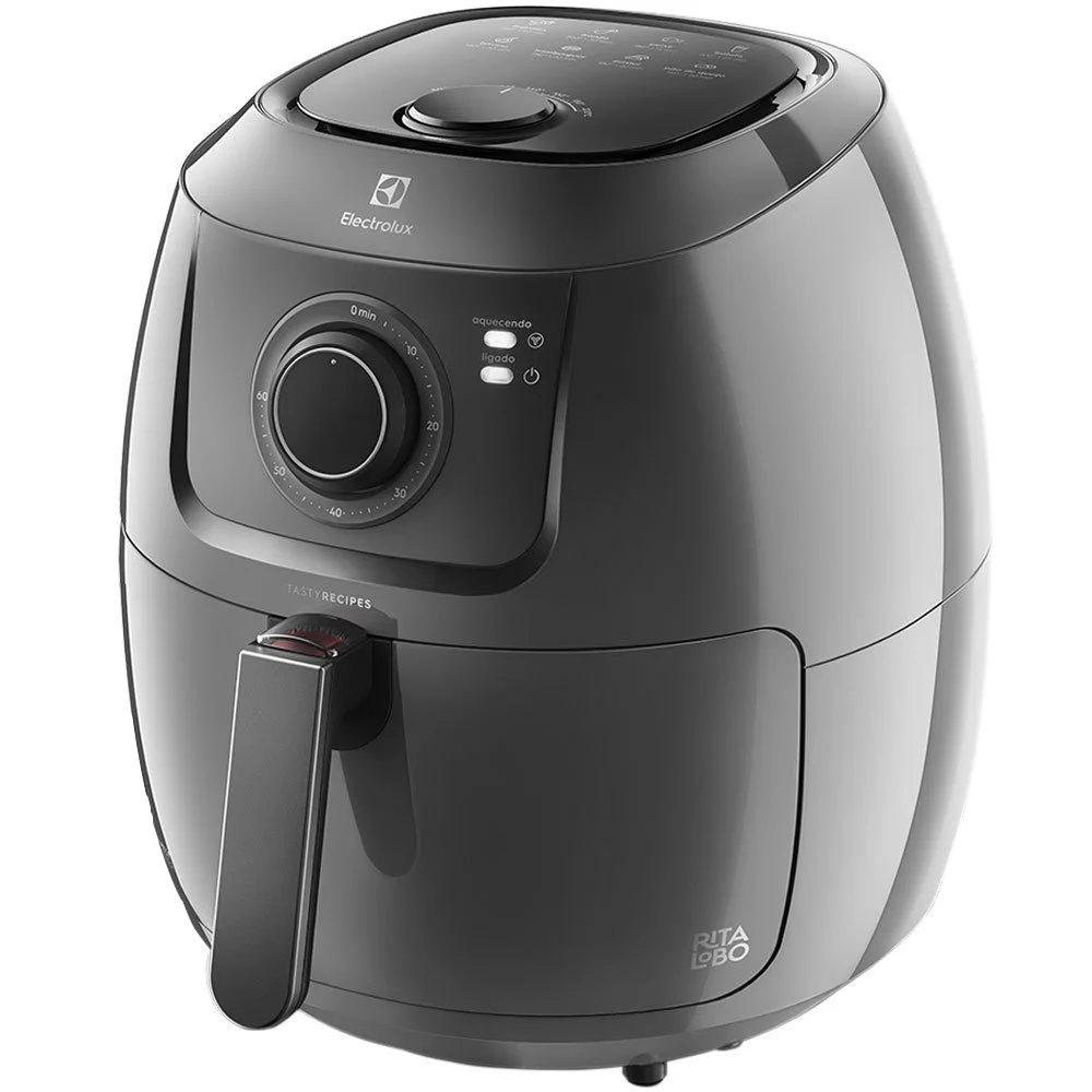 Fritadeira Air Fryer Electrolux por Rita Lobo, 6,5L, Family Efficient, 1700W, Grafite, 127V - EAF50