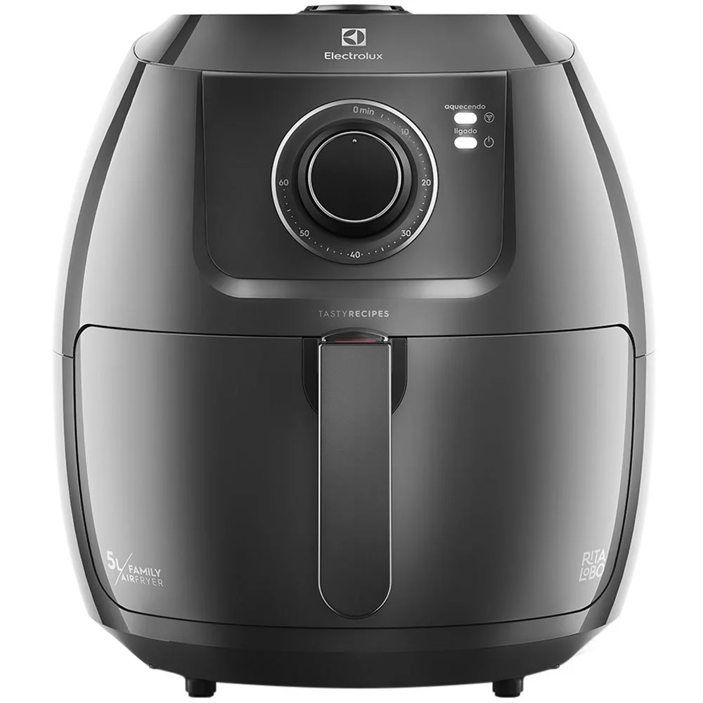Fritadeira Air Fryer Electrolux por Rita Lobo, 6,5L, Family Efficient, 1700W, Grafite, 220V - EAF50 em Oferta na Shopee