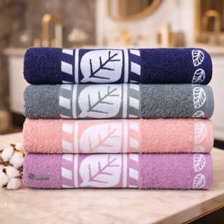 Kit 4 Toalha de banho Grande  Gigante 100% algodão Luxo Linha Premium  Alta absorção 1,35x75 cm em Oferta na Shopee