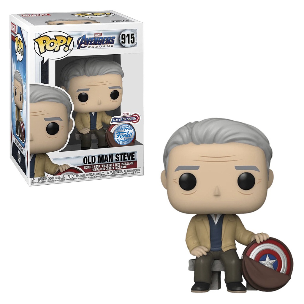 FUNKO POP MARVEL AVENGERS ENDGAME OLD MAN STEVE *EX* 915 NOVO ORIGINAL em Oferta na Shopee