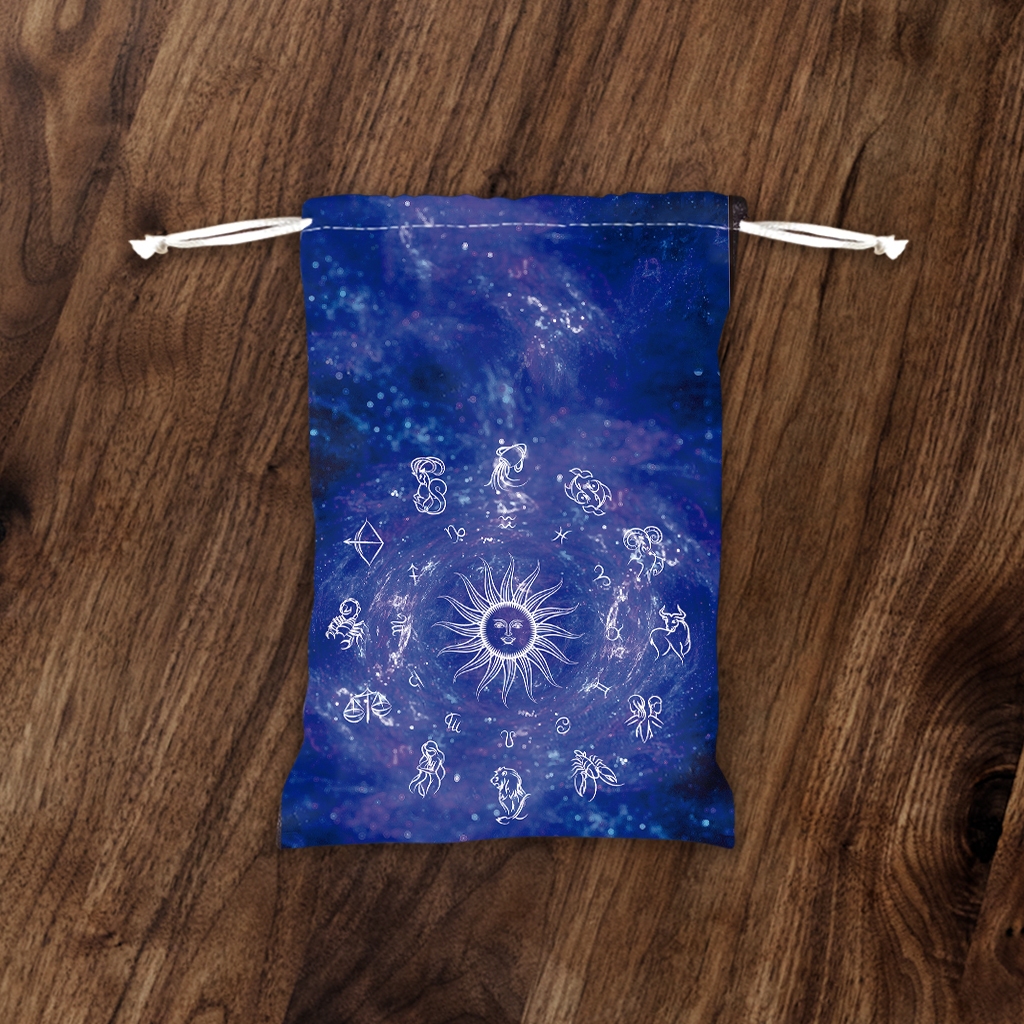 Saquinho para cartas de Tarô Signos