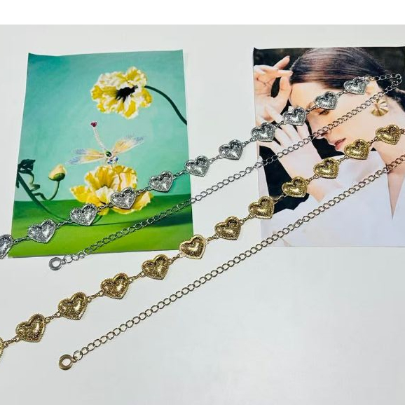 Corrente Moda Cinto Dourado Prata Estiloso Acessório Feminino Moda Influencer LQZ201-5