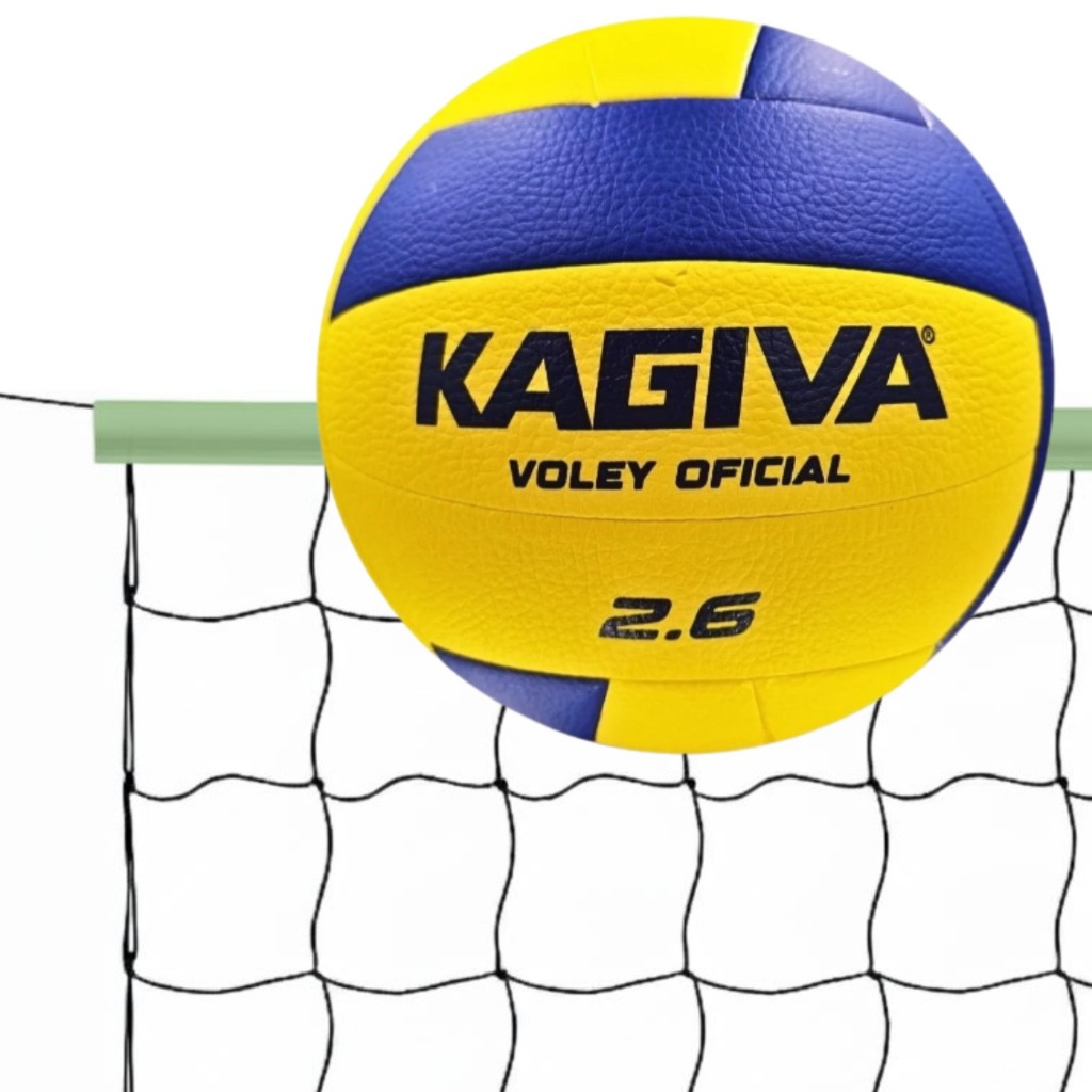 Kit Bola de Vôlei Kagiva 2.6 + Rede de 9,5 Metros