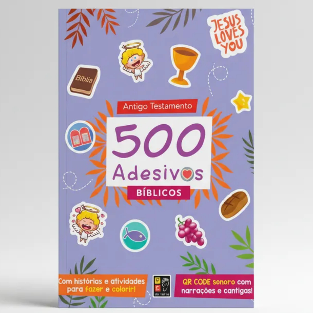 500 Adesivos Bíblicos | Histórias e Atividades Para Colorir | Antigo Testamento