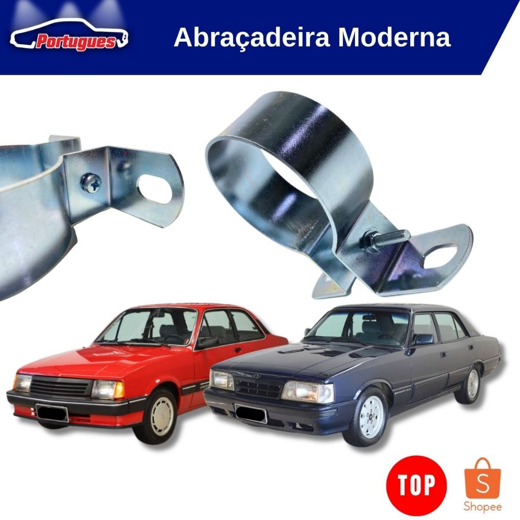 Abraçadeira Suporte Bobina De Ignição Opala Fusca Gol Uno Vários Modelos Com Proteção de Zinco