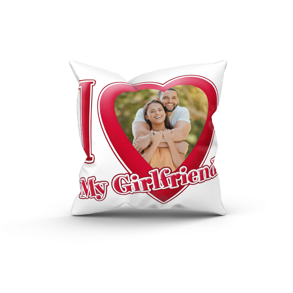 Almofada Decorativa Personalizada I Love My Grilfriend/Boyfriend/Bestfriend em Oferta na Shopee