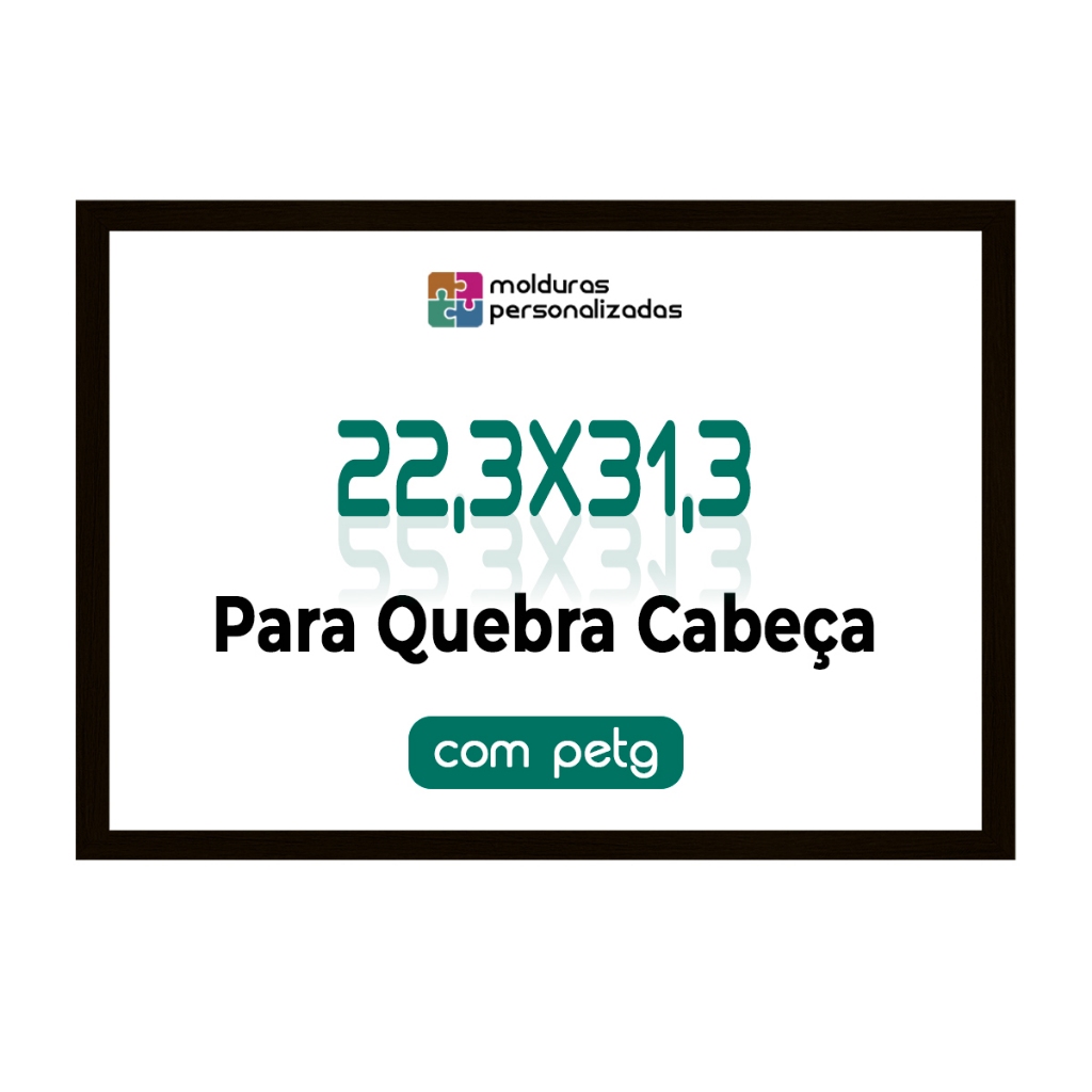 Moldura 22,3x31,3 Cm Para Quebra Cabeça 500 Peças Game Office Com Proteção Petg em Oferta na Shopee