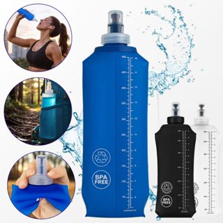 Garrafa Água Corrida Academia Soft Flask Silicone Dobrável 250 500 Ml Fit Com Válvula Antivazamento em Oferta na Shopee