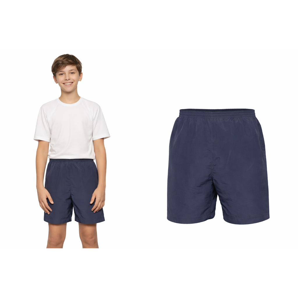 Bermuda Tactel Juvenil Azul Marinho | Leve, Confortável e Ideal Para Escola, Praia e Dia a Dia | Meninos 10 a 16