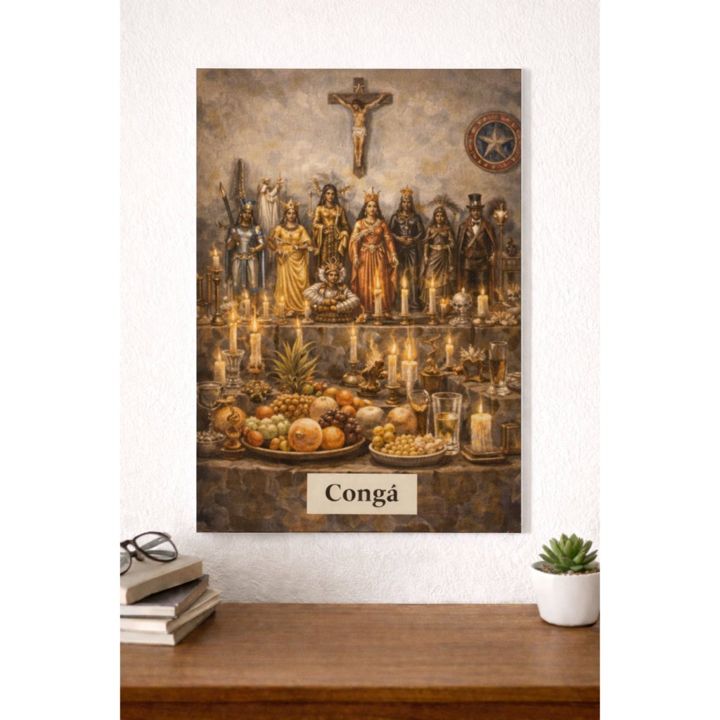 QUADRO DECORATIVO CONGÁ UMBANDA