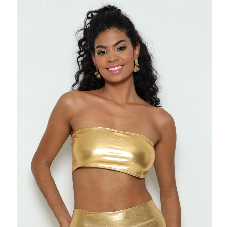 Top de Carnaval - Top Faixa Metalizado - Top Metalico Bloquinho - Top de Brilho - Top Holografico em Oferta na Shopee