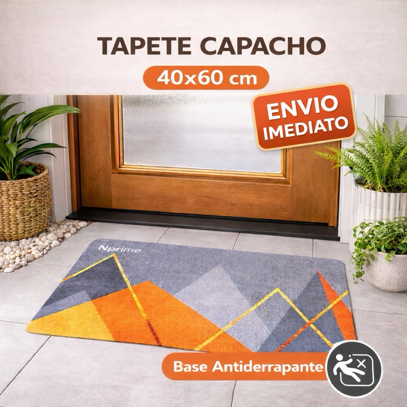 Tapete Absorvente Antiderrapante Para Banheiro Porta de Entrada Secagem Rápida Antiderrapante