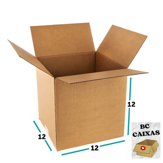 CAIXA DE PAPELÃO 12x12x12 - PACOTE COM 30/ 80/ 150 UNID. RESISTENTES - ENVIOS RÁPIDOS em Oferta na Shopee