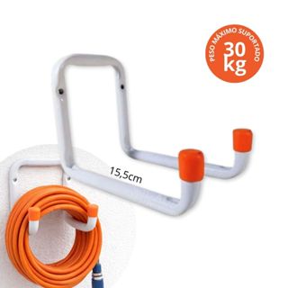 Suporte Multiuso Parede 155mm Aço Reforçado Bicicleta Mangueira Organizador Até 30kg em Oferta na Shopee
